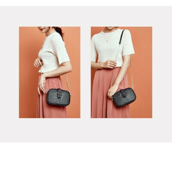 Cowhide Leather Shoulder Crossbody Bag Small Handb - Picture 8 of 8